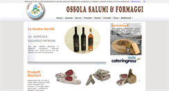 Desktop Screenshot of ossola-salumi-formaggi.it