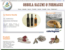 Tablet Screenshot of ossola-salumi-formaggi.it